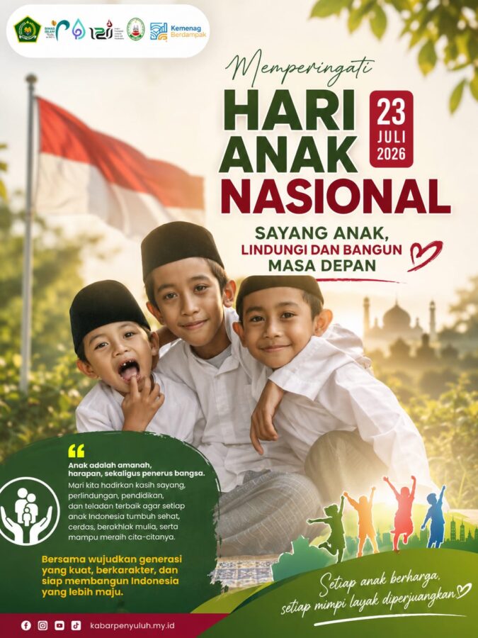 Hari Anak Nasional 2026 “Anak Amanah Allah, Menjaga Mereka adalah Ibadah”